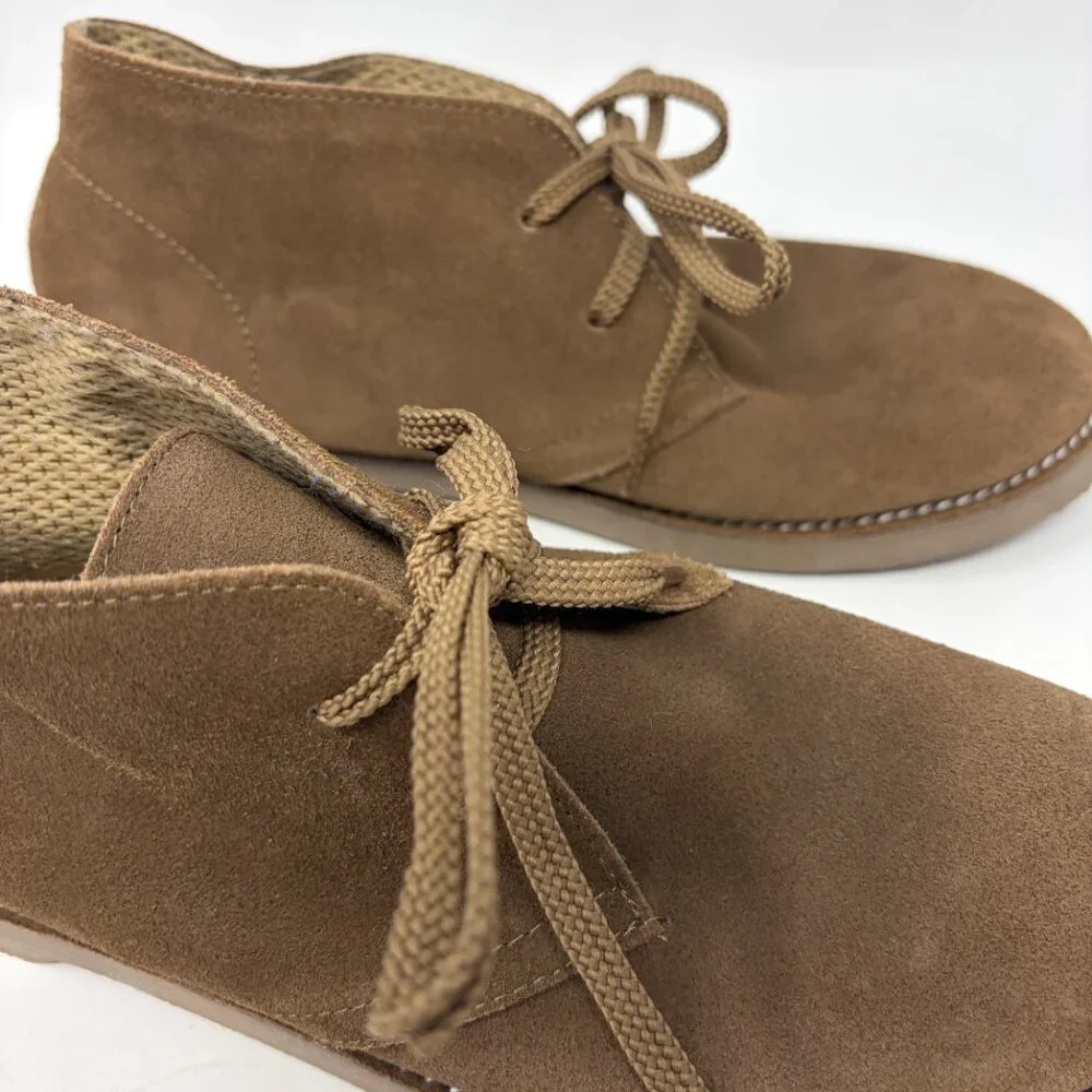 J. Crew Factory Crewcuts boys' desert chukka boots 6 brown suede leather